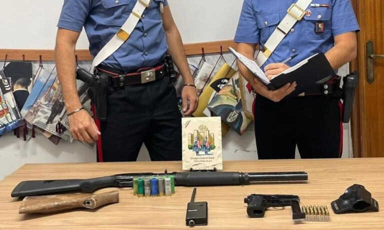 Spinazzola, arrestato un 51enne: nascondeva armi e munizioni in un capannone