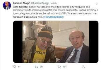 Galleria foto 'E’ morto Cesare Pompilio, il messaggio di Luciano Moggi' - foto 1