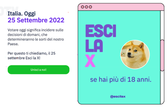 Galleria foto 'Elezioni 2022: “Esci la X”, al via la campagna per portare al voto i 18enni' - foto 1