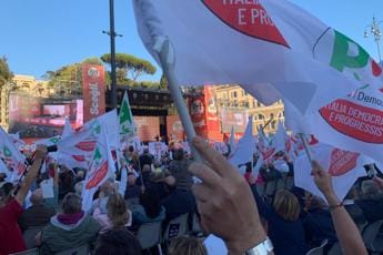 Galleria foto 'Elezioni 2022, Pd in Piazza del Popolo a Roma – Video' - foto 1