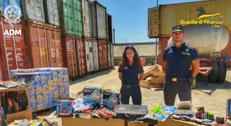 Giocattoli pericolosi e contraffatti sequestrati al porto di Bari: arrivavano dalla Grecia – VIDEO
