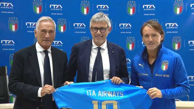 Galleria foto 'ITA Airways e Federcalcio insieme per far volare le Nazionali' - foto 1