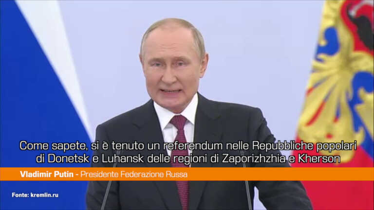 Galleria foto 'La Russia annette 4 regioni ucraine, Putin “È la volontà del popolo”' - foto 1