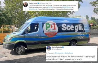 Galleria foto 'Letta e il bus eco per il tour Pd, ironia Calenda: “Ammazza che brutto”' - foto 1