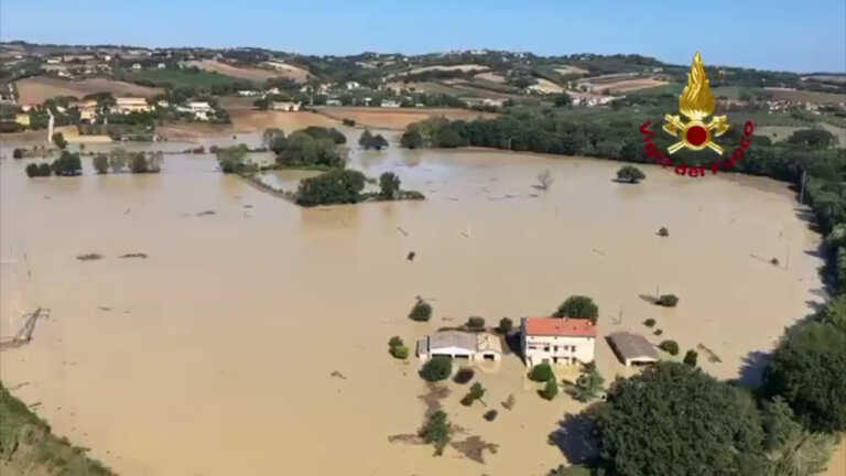 Galleria foto 'Maltempo Marche, ricognizione aerea sulle aree di Senigallia' - foto 1