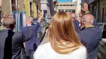 Galleria foto 'Milano, saluto romano a funerale: procura apre fascicolo' - foto 1