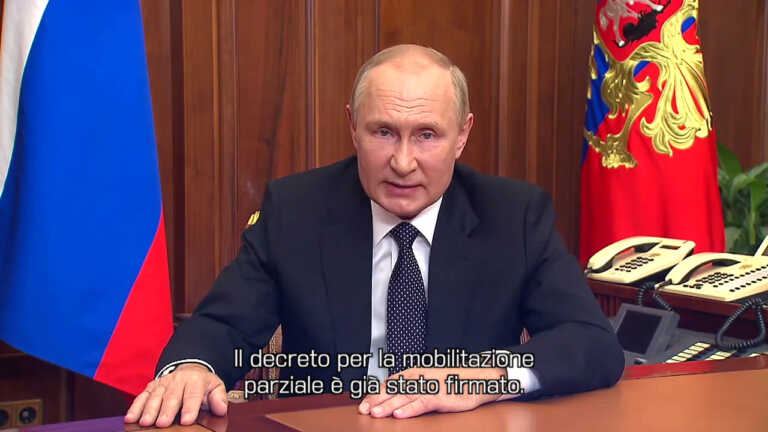 Galleria foto 'Putin “Al via mobilitazione parziale, l’Occidente vuole distruggerci”' - foto 1