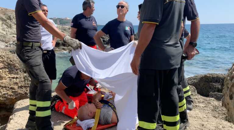 Vittima di un incidente sulla scogliera, il racconto del turista: «Grazie al Sud e al Salento generoso»
