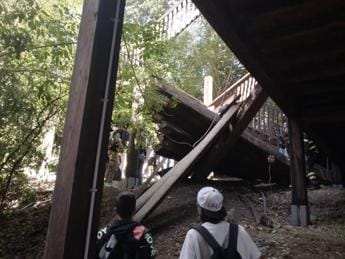 Galleria foto 'Roma, crollo al Globe Theatre: 10 giovani evacuati e soccorsi da 118' - foto 1
