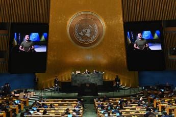 Galleria foto 'Ucraina, Zelensky all’Onu: 5 punti per la vittoria' - foto 1