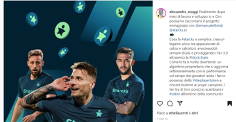 Galleria foto 'A.Moggi con Floridi e Immobile lanciano Starks, legame con i fan attraverso blockchain' - foto 1