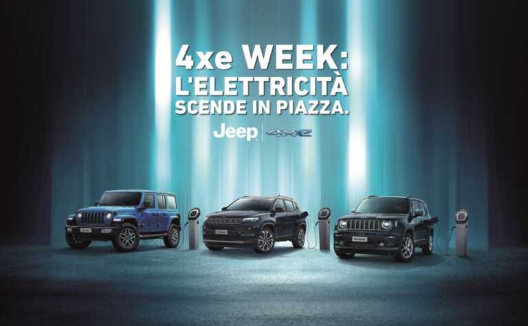 Alla scoperta della gamma Jeep 4xe on line e nelle piazze