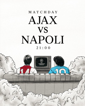 Galleria foto 'Champions, per il match di stasera l’Ajax “evoca” Cruijff e Maradona' - foto 1