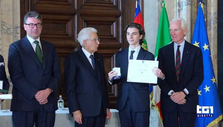 Galleria foto 'C’è anche un salentino tra gli “Alfieri del lavoro”: Giacomo a 19 anni insignito da Mattarella' - foto 1