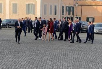 Galleria foto 'Governo Meloni, Salvini al Quirinale con i figli' - foto 1