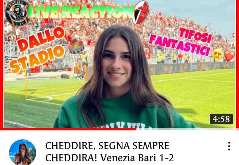 Ilaria Limelli conquista i tifosi baresi: invitata al San Nicola da Antonio Vasile