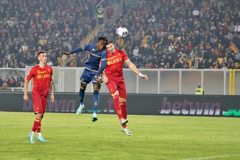 Galleria foto 'Kouamè risponde a Ceesay, fra Lecce e Fiorentina è 1-1' - foto 1