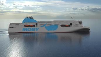 Galleria foto 'La Balena Blu torna sulle livree delle nuove ammiraglie di Moby' - foto 1