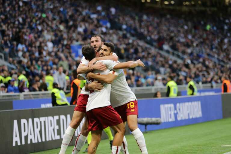 Galleria foto 'La Roma vince 2-1 in rimonta a San Siro contro l’Inter' - foto 1
