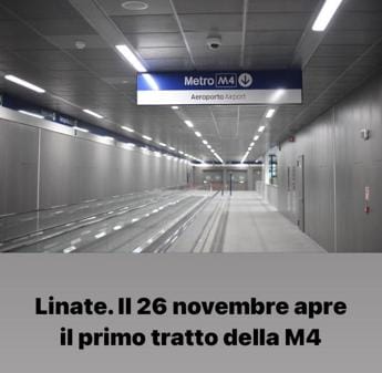 Galleria foto 'Milano, Sala annuncia: ‘Il 26 novembre apre il primo tratto di M4’' - foto 1
