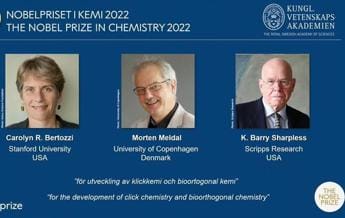 Galleria foto 'Nobel per la Chimica 2022 a Bertozzi, Meldal e Sharpless' - foto 1