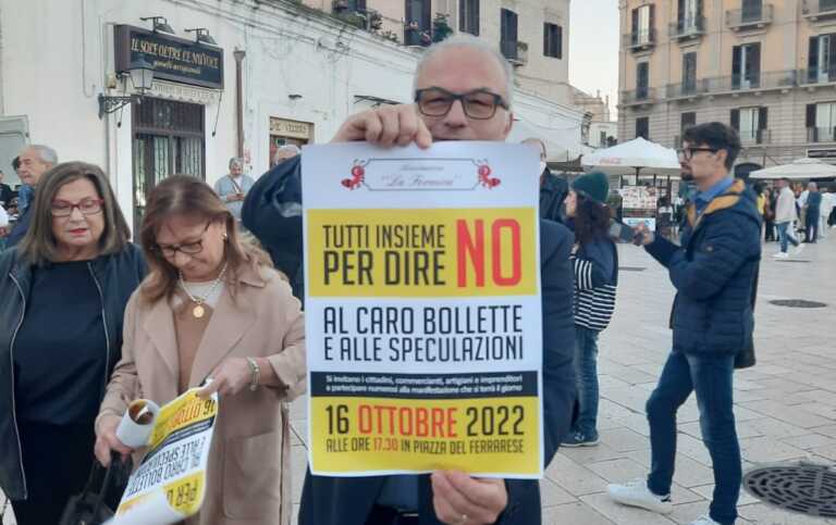 Bari, prosegue la protesta dei commercianti: «Così non si può andare avanti»
