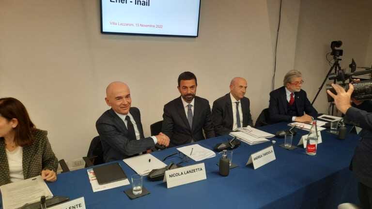 Galleria foto 'Pnrr e sicurezza sul lavoro, al via protocollo Enel-Inail' - foto 1