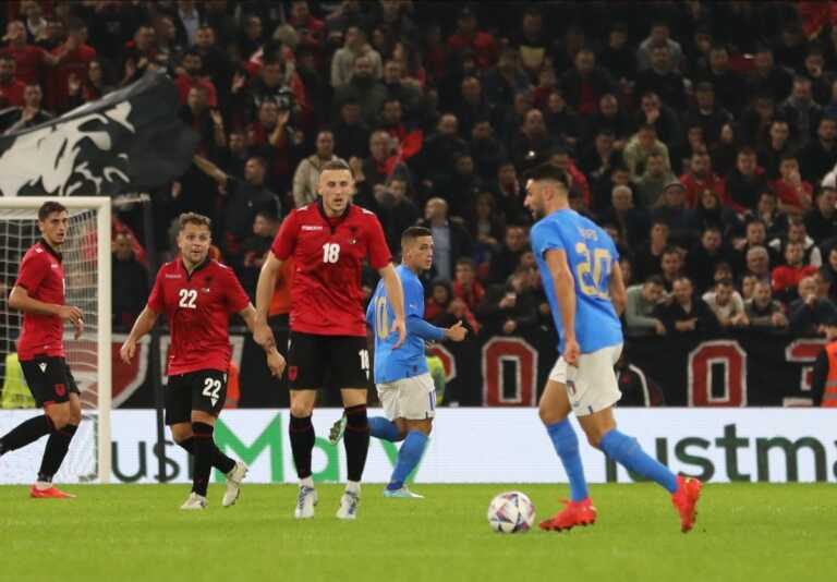 Galleria foto 'Doppietta di Grifo, l’Italia vince 3-1 in rimonta a Tirana' - foto 1