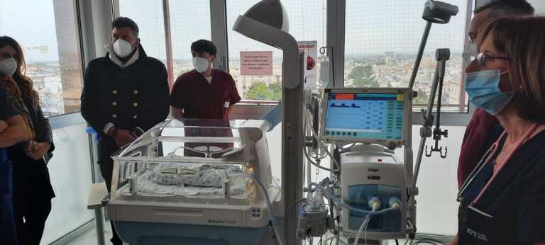 Nuova tecnologia per stabilizzare i neonati prematuri all’ospedale “Di Venere” di Bari – FOTO