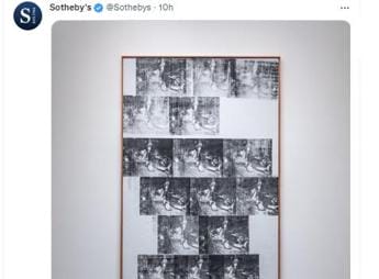 Galleria foto 'Andy Warhol, ‘White Disaster’ venduto all’asta per 85,4 mln di dollari' - foto 1