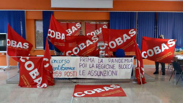 Sanitaservice, l’appello dei Cobas: «Assumete i vincitori di concorso»