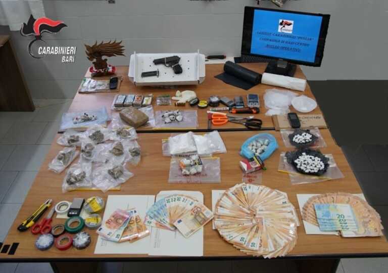 Un bazar della droga nei pressi di una scuola a Madonnella: 3 arresti a Bari