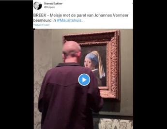 Galleria foto 'Imbrattarono ‘Ragazza con l’orecchino di perla’ di Vermeer, 2 mesi di carcere' - foto 1