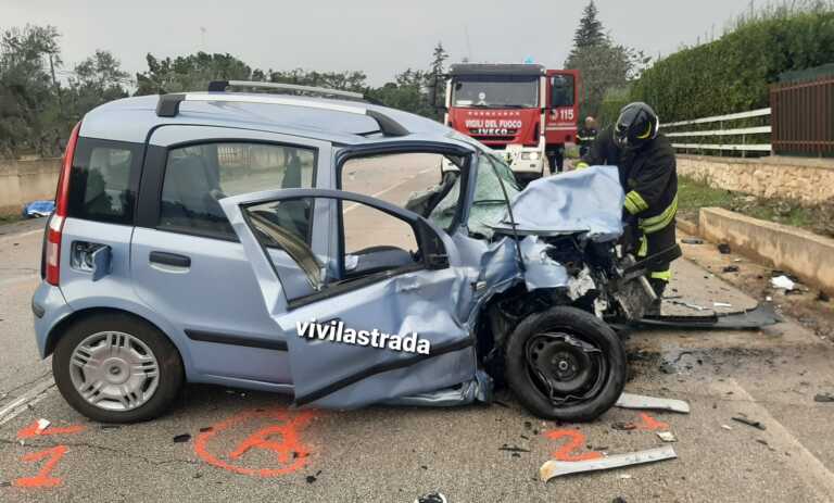 Scontro auto-furgone sulla Castellana-Alberobello: ferite due persone