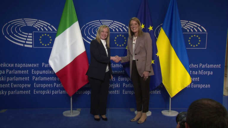 Galleria foto 'Meloni incontra Metsola al Parlamento Europeo' - foto 1