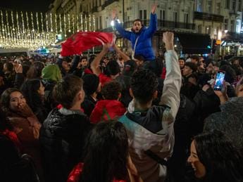 Galleria foto 'Mondiali Qatar 2022, incidenti a Bruxelles dopo la vittoria del Marocco' - foto 1