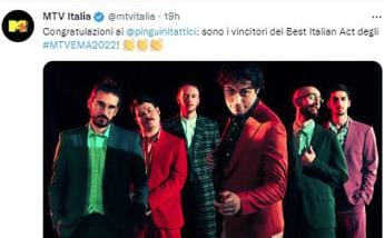 Galleria foto 'Mtv Ema 2022, ai Pinguini Tattici Nucleari il Best Italian Act' - foto 1