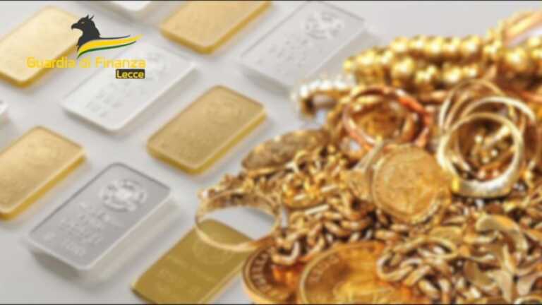 Simulavano l’acquisto di oro dall’estero: 7 arresti a Lecce. Sequestrati 133 milioni di euro – VIDEO