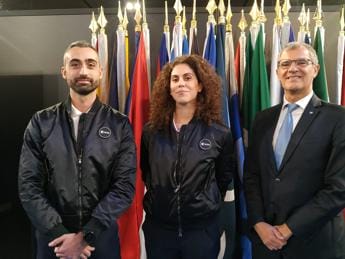 Galleria foto 'Spazio, gli italiani Anthea Comellini e Andrea Patassa astronauti riservisti Esa' - foto 1