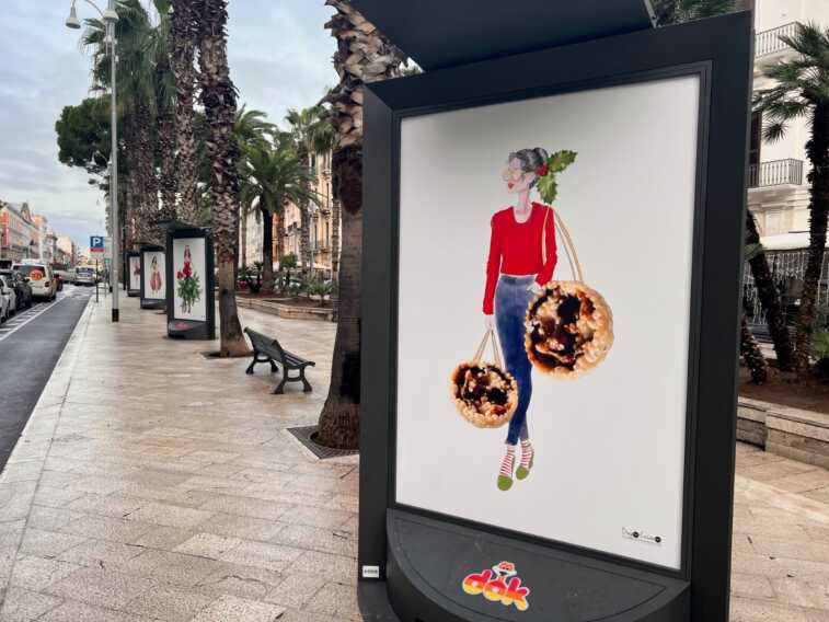 Bari, per festeggiare lo shopping natalizio ecco la “food art” di Diego Cusano: il dono di Megamark alla città