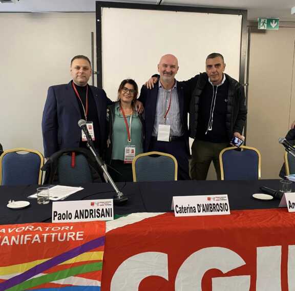 Filctem Cgil Matera, Paolo Andrisani rieletto segretario generale