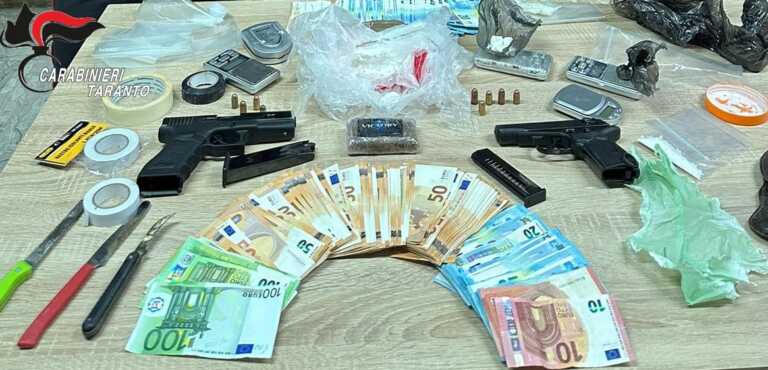 Nascondeva armi e droga in un garage: 35enne arrestato a Castellaneta
