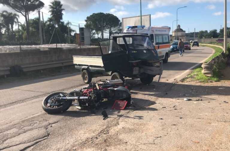 Scontro tra un Apecar e una moto in Salento: muore centauro 30enne