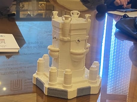Fontana delle Anfore, il progetto 3D donato al comune di Bari – VIDEO