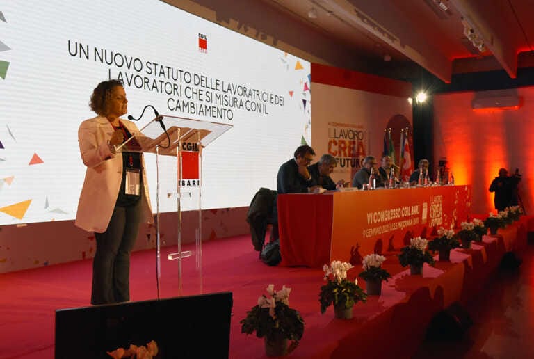 La Cgil Bari a congresso, Bucci: «Sedici vertenze aperte solo nella Città metropolitana» – VIDEO