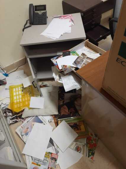 Cerignola, entra negli uffici dell’ospedale e danneggia arredi e macchinari: arrestato – FOTO
