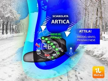 Galleria foto 'Arriva sciabolata artica di Attila, freddo polare in tutta Italia' - foto 1