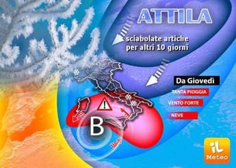 Galleria foto 'Freddo e neve sull’Italia, la mappa con le previsioni meteo' - foto 1