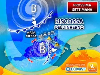 Galleria foto 'Maltempo con pioggia e neve, arriva inverno vero: previsioni meteo prossima settimana' - foto 1