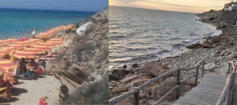 Maruggio, la spiaggia di “Piri-Piri” non esiste più: mangiata dalle onde e dall’uomo